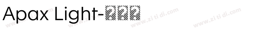 Apax Light字体转换